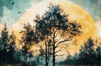 Dramatic Watercolour of Summer Morning in Northern&nbsp;Europe