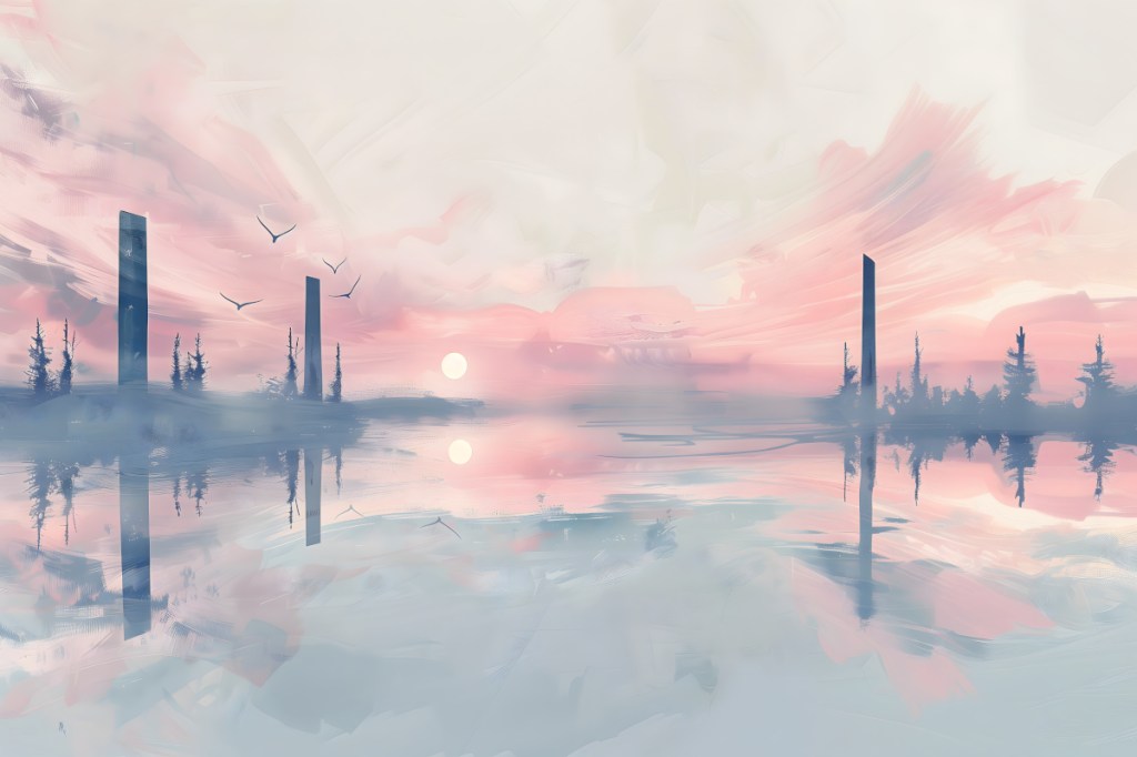 The Quiet Drama of a Watercolour&nbsp;Sunset