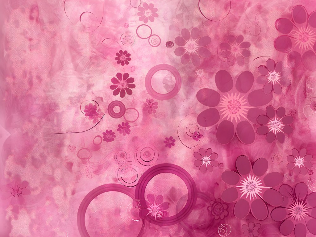 Pink Wall Art, Abstract Botanical Violet Funky Wall Art Set of&nbsp;2