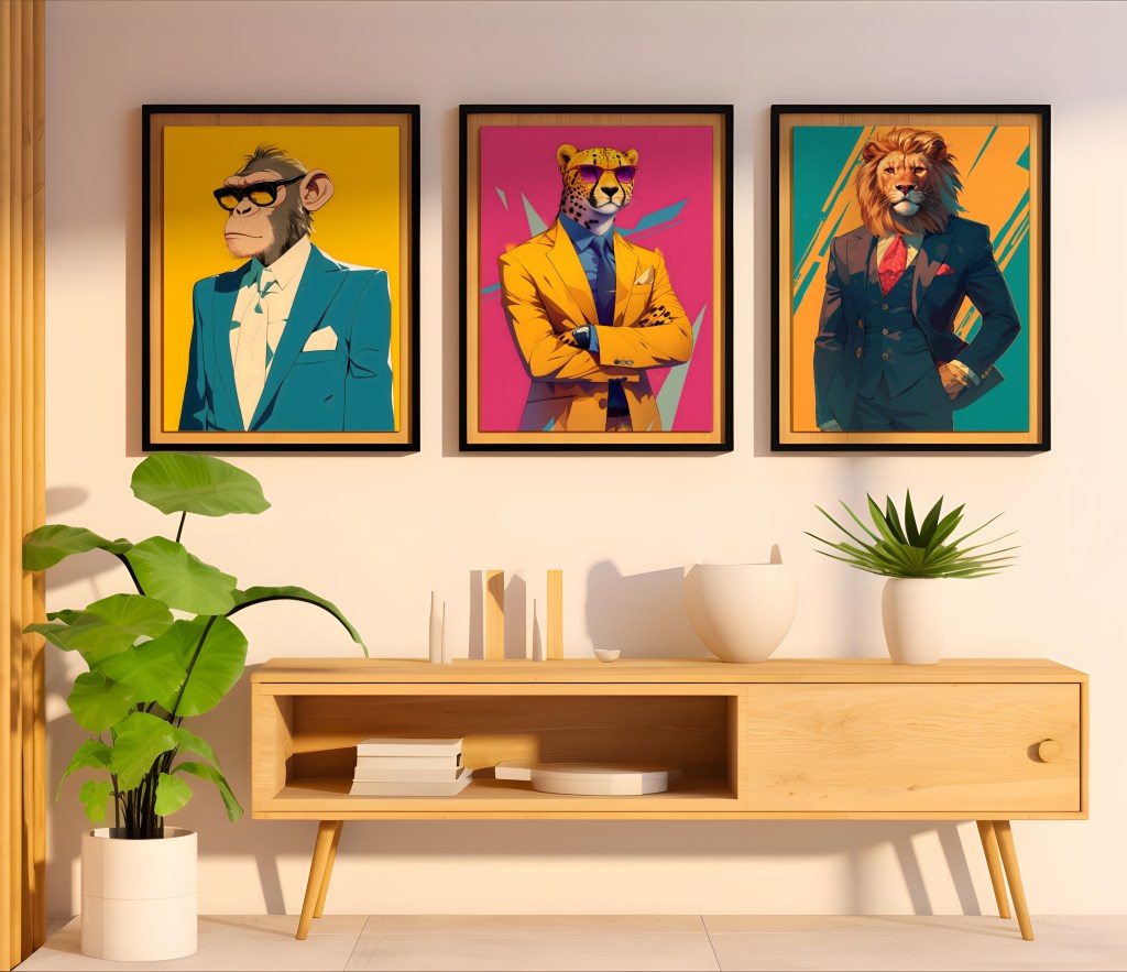 Exploring Fun Animal Art: Prints Available on Etsy